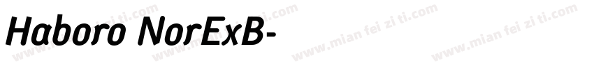 Haboro NorExB字体转换
